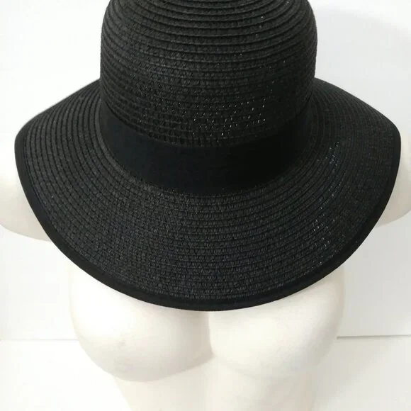 Madd Hatter Straw Black Hat - Picture 4 of 10